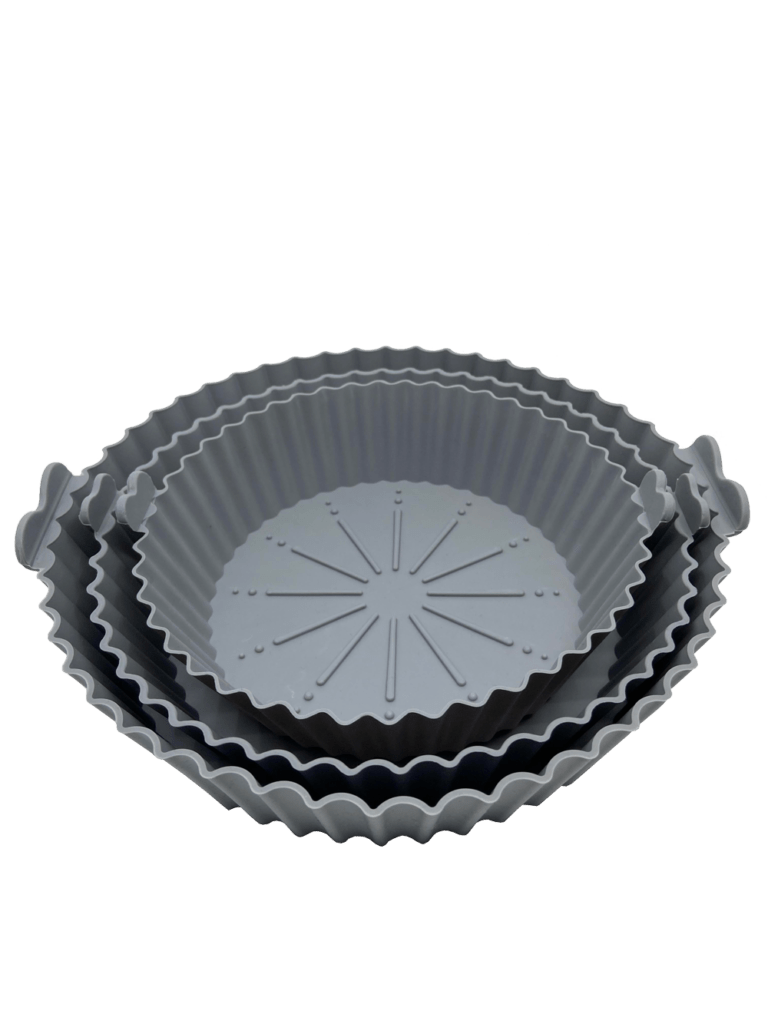 Apvalios silikoninės kepimo formos, rinkinys 3 vnt.